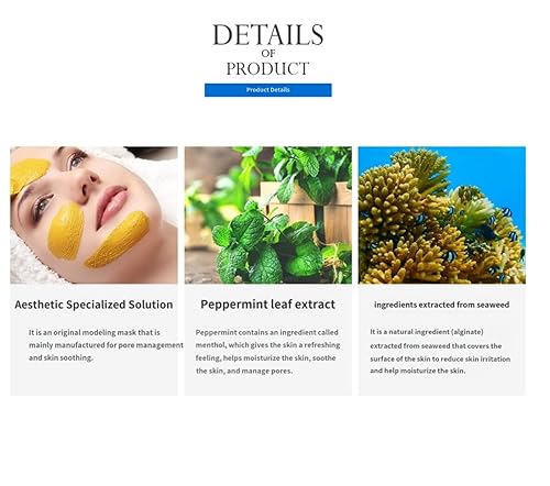 Miniatura 2 de Anskin Máscara de modelado en polvo Cool Ice para calmar y controlar los poros, 8.47 oz