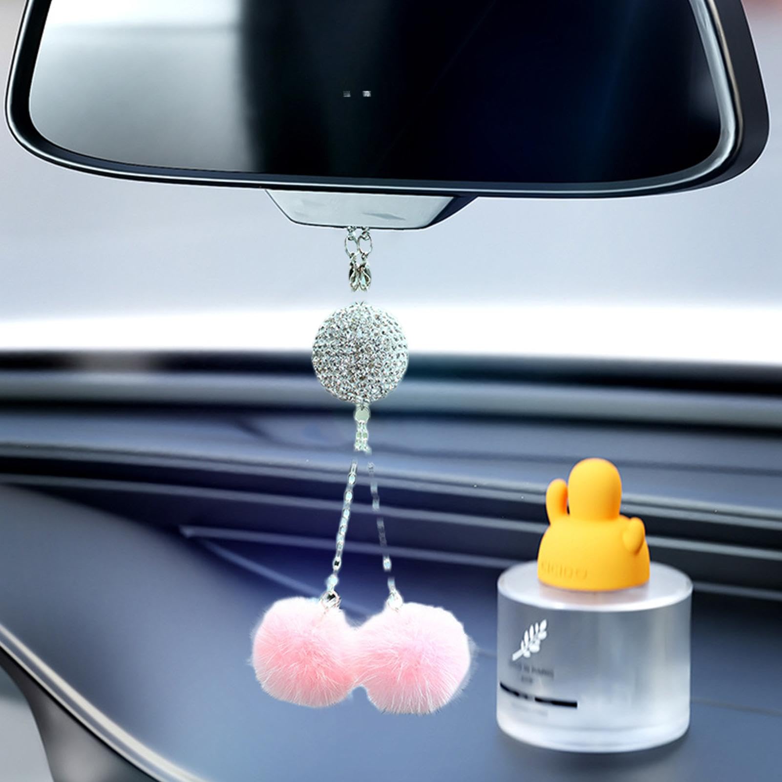 C-128/カーアクセ/ 車 キラキラ タイヤ バルブ ステム キャップ/ピンク 