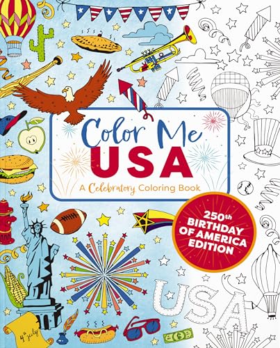 Color Me USA: 50 Adventurous Coloring Pages (Color Me Coloring Books)