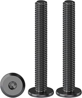 Drenky Flachkopfschrauben Innensechskant, M5 Schrauben Schwarz Linsenkopfschrauben Edelstahl A2 V2A Maschinenschrauben Vol...