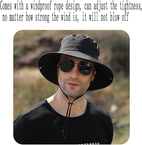 Miniatura 5 de Foldable UV Sun Protection Waterproof Breathable Wide Brim Bucket Sun Hat