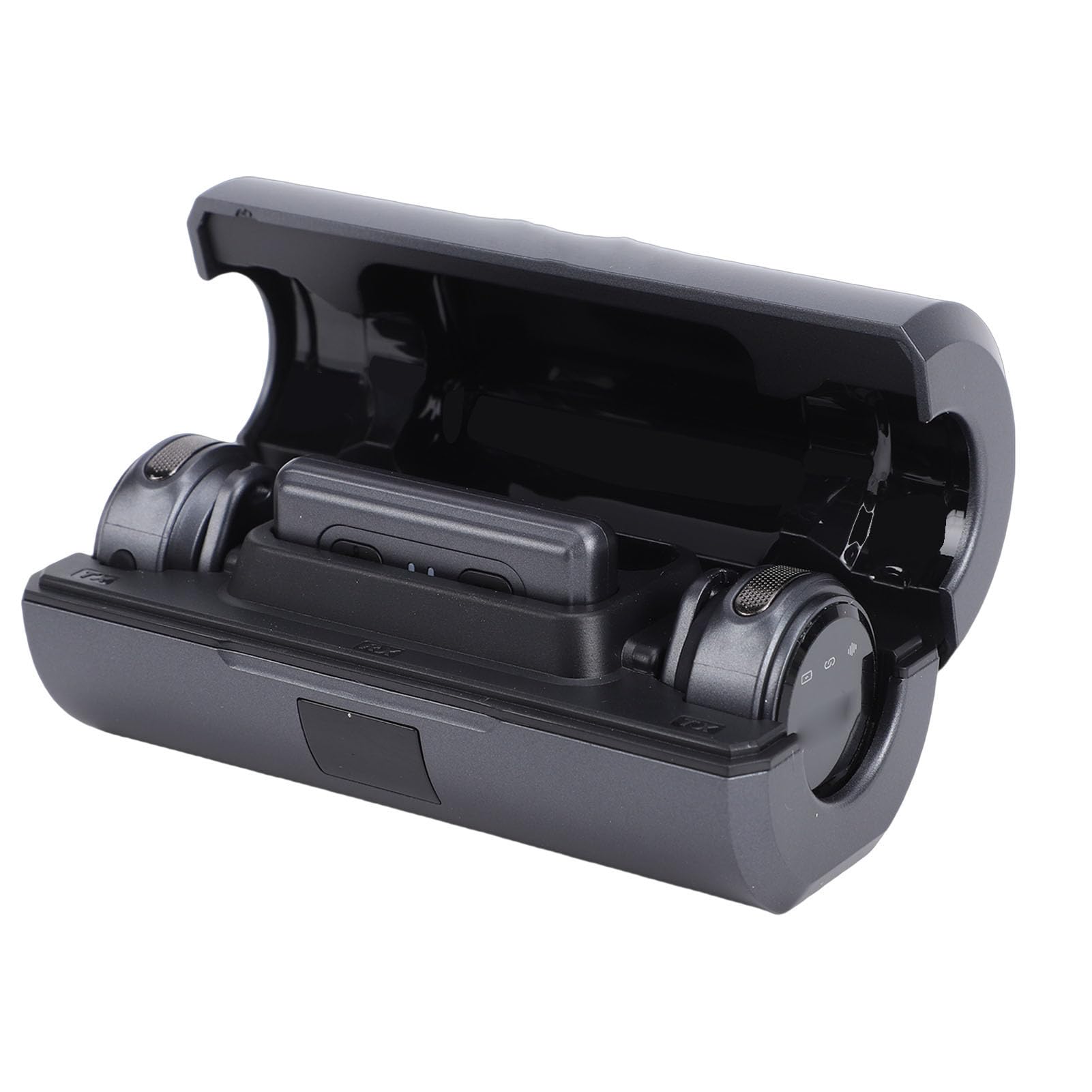 Microfono Wireless da Bavero, Riduzione Avanzata del Rumore, Microfono Lavalier Wireless Bluetooth con e Ricevitore per Streaming Live, Registrazione Video Breve, Ideale per
