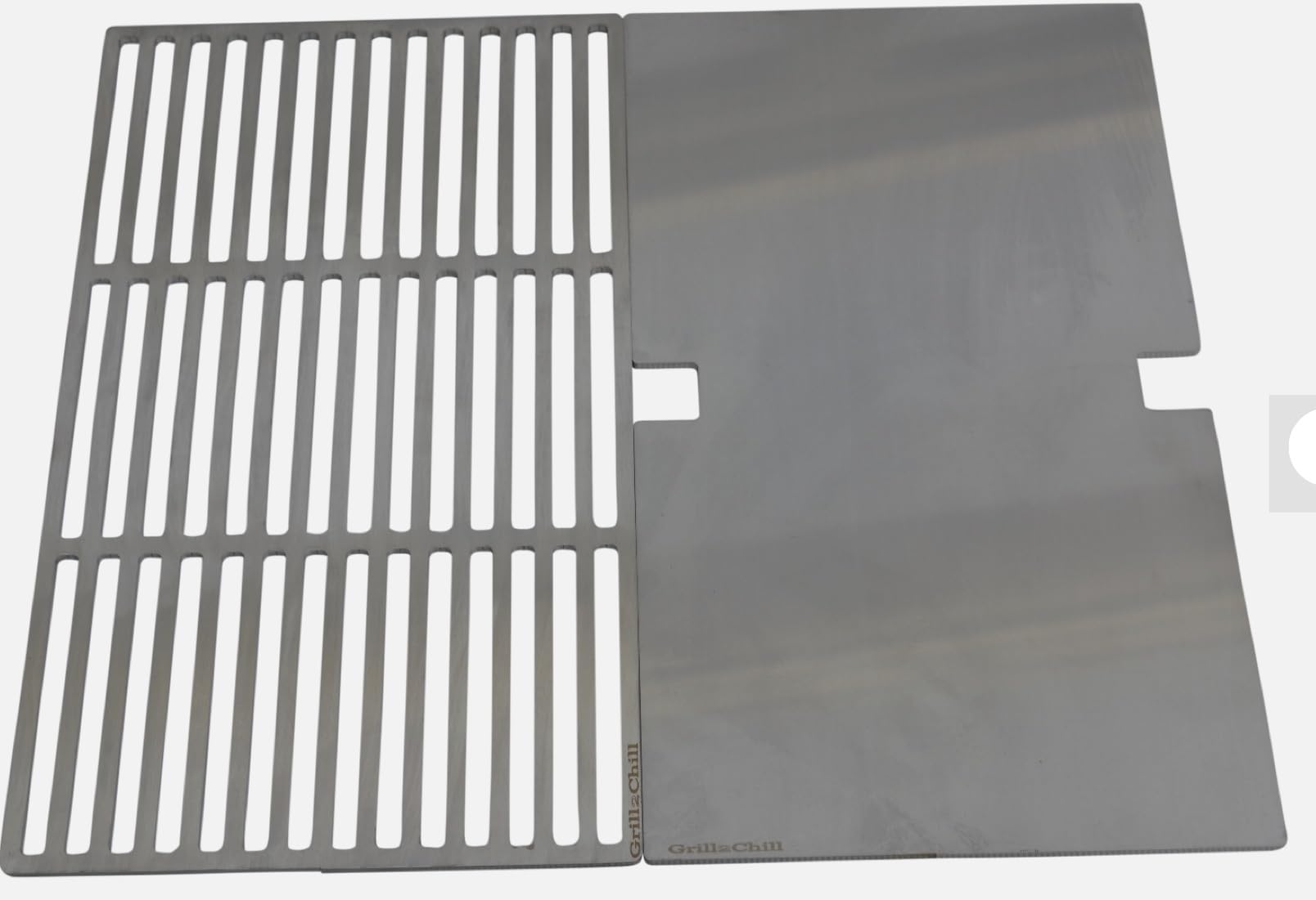 Ruszt do grillowania + płyta grillowa Plancha stal szlachetna V2A 1.4301 pasuje do Grills Kingstone 3000 Beast Black Edition 3500 Beast Black Edition