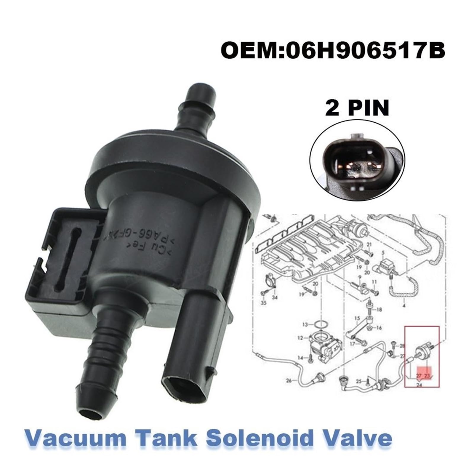 Kit di rimozione valvola Egr Adatto Per Audi A3 A4 TT Adatto Per VW Jetta Golf Passat Elettrovalvola Serbatoio Vuoto 06H906517B 0280142459