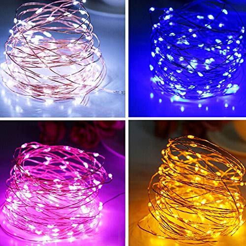 ELECTROPRIME Waterproof String Lights 100 LEDs 33ft Starry USB Powered 8 Modes Setting, Y9E4