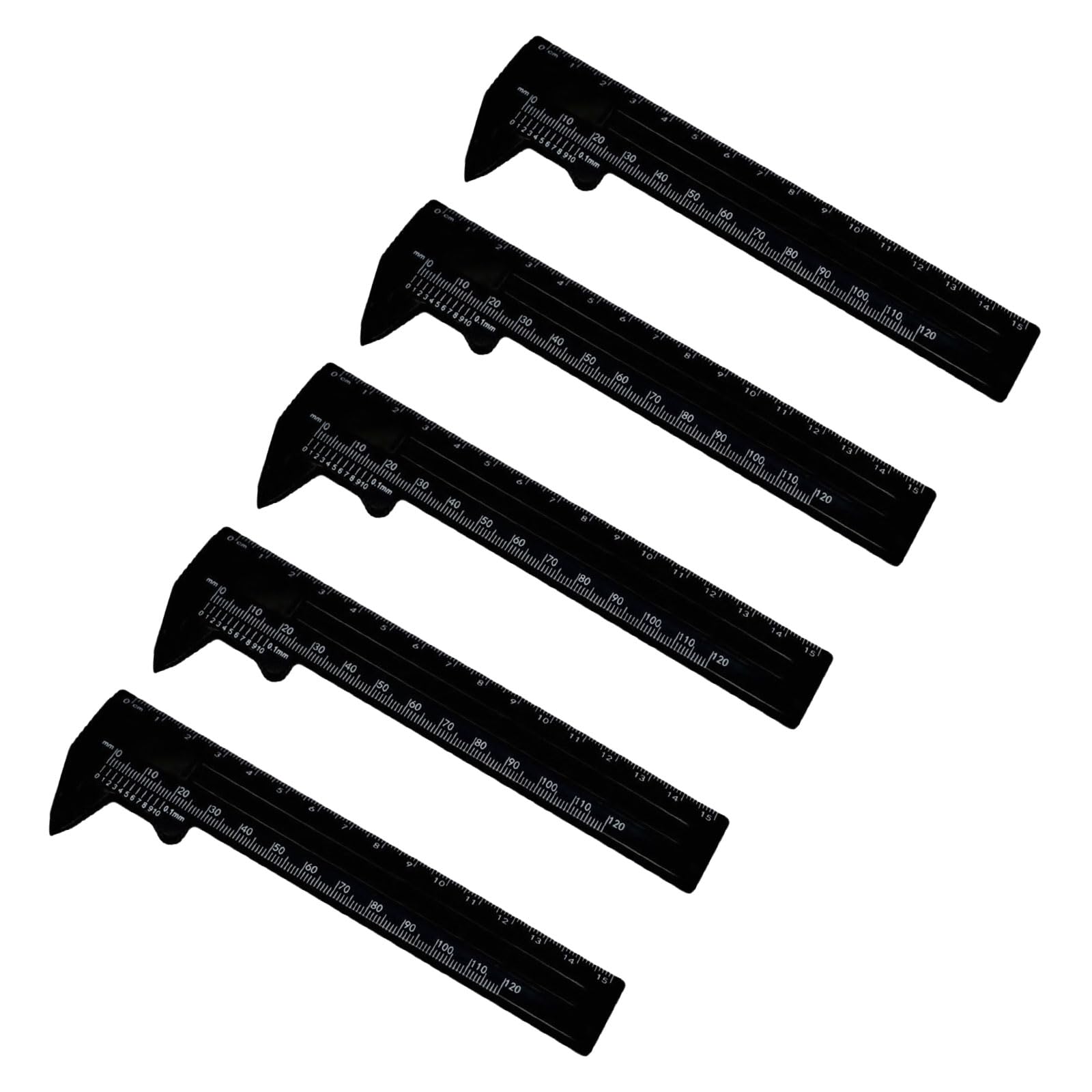 Nvoqilin 15 Cm Black Vernier Caliper 0-150Mm 0-180Mm Measuring Instrument Double Scale Micrometer For Jewelry Diameter Measurement Measuring Tool For Small Parts