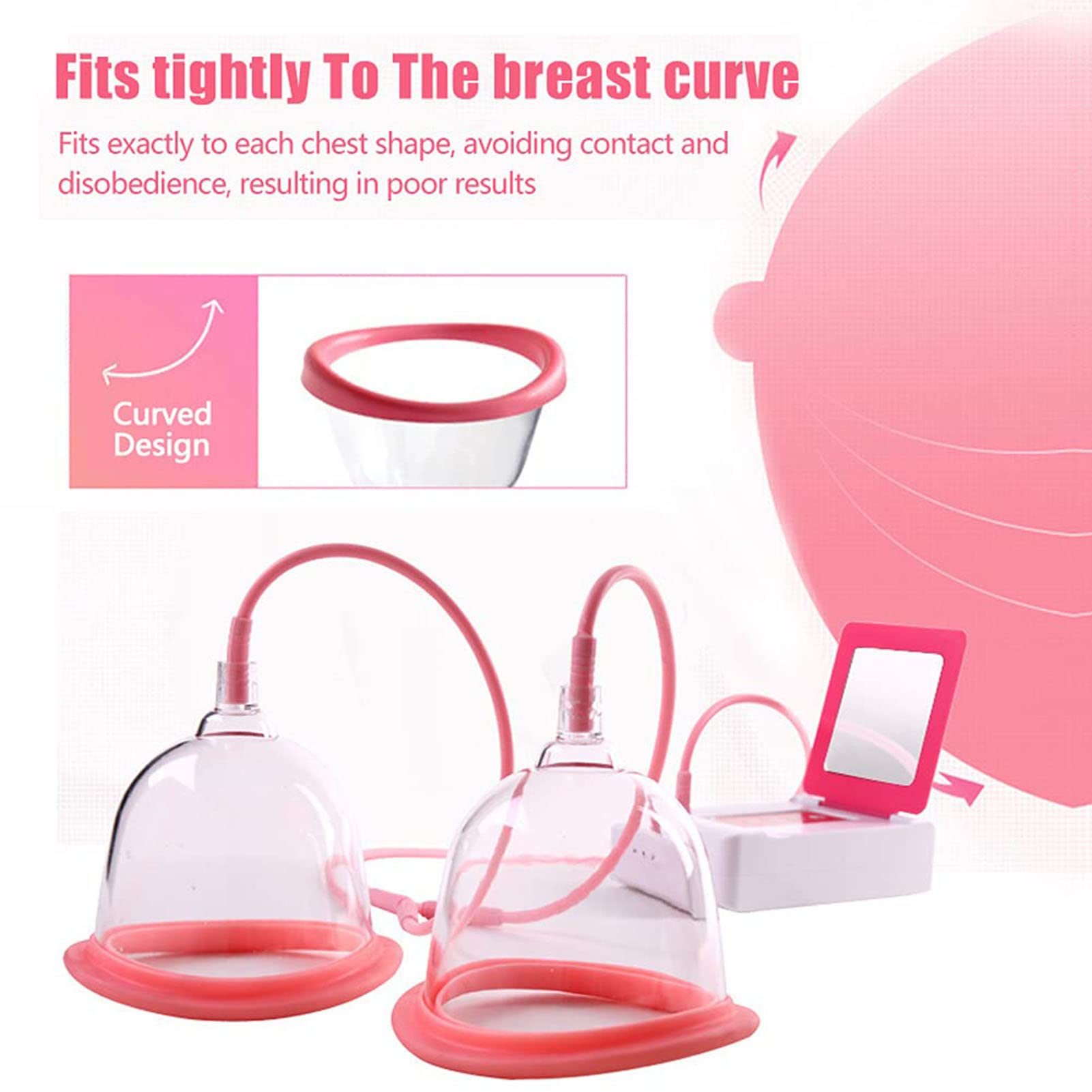 Macchina Per Ingrandimento Seno Con Schermo LED – 32 Coppe, Terapia Sottovuoto Per Glutei E Corpo, Bianca XL
