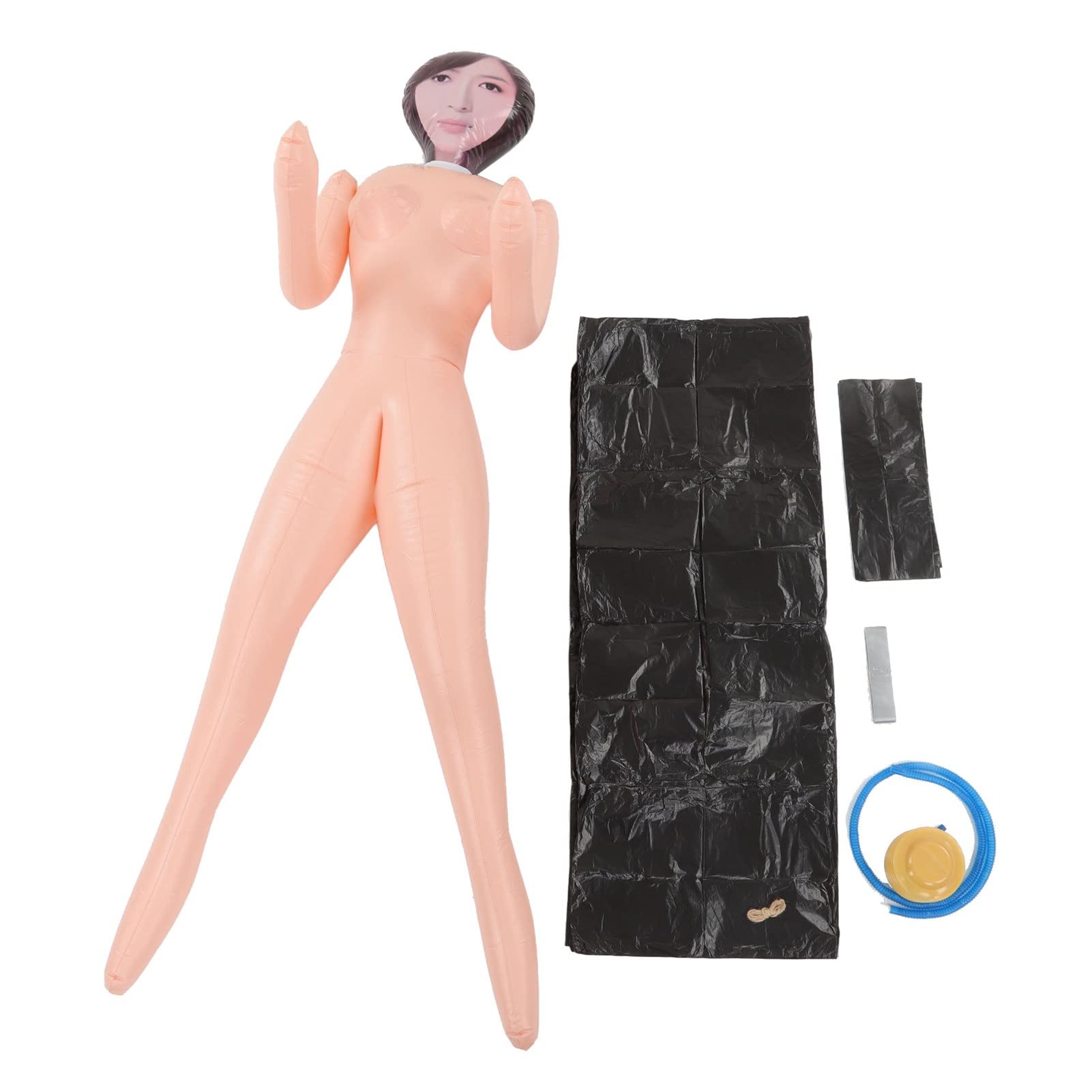 Accesorios de Halloween aterradores con cadáver falso y bolsa negra para exteriores