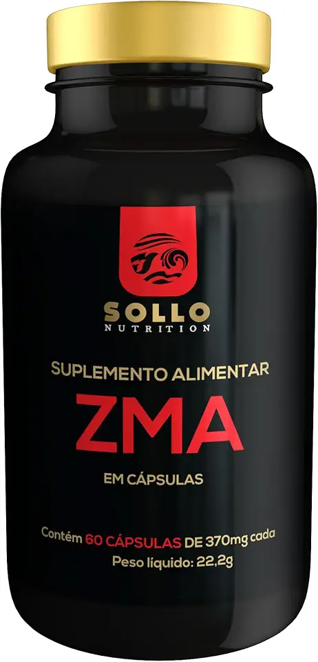 ZMA (Zinco, Magnésio e Vitamina B6) - 60 Cápsulas Sollo Nutrition