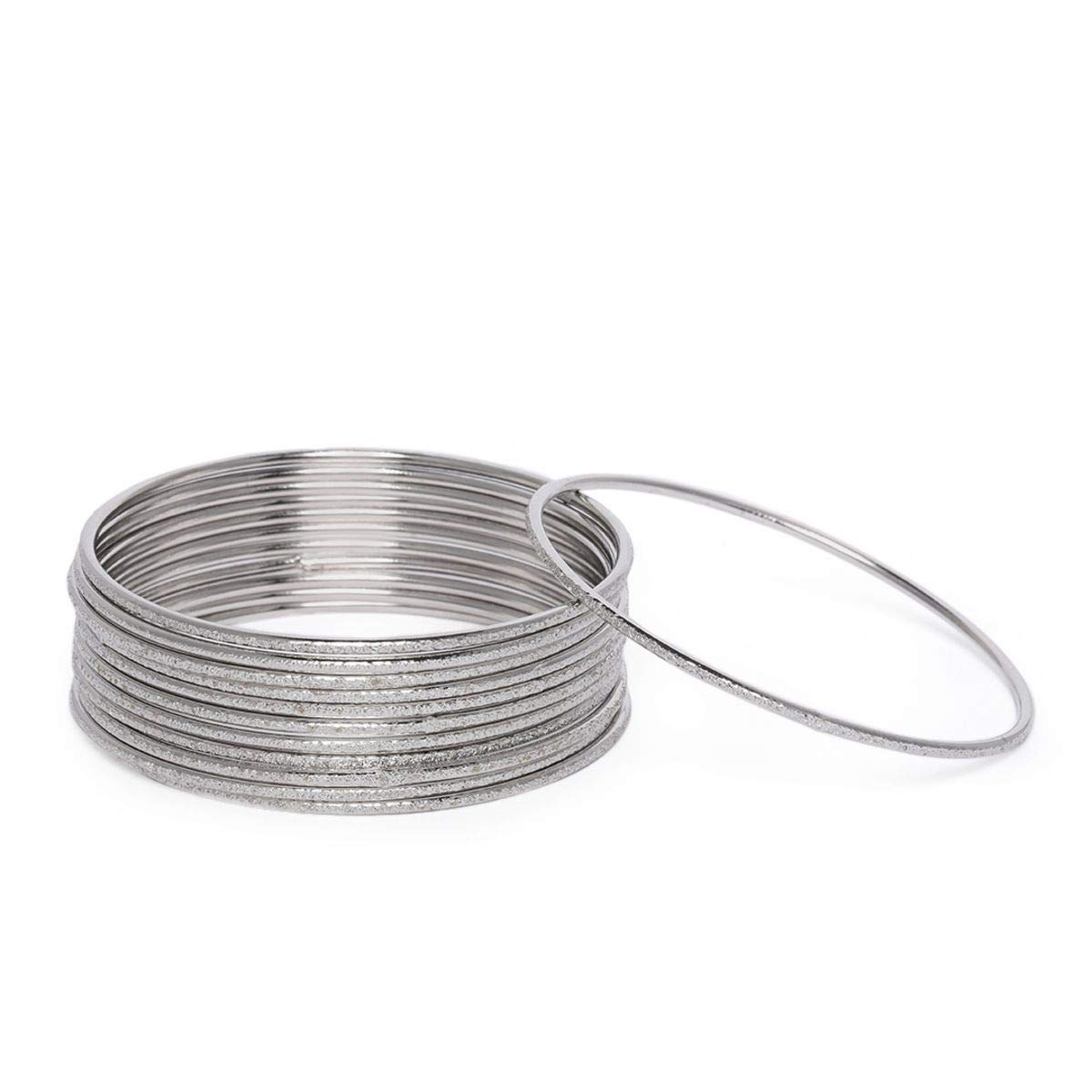 ACCESSHER Jewellery Traditional Silver Plated Oxidized Bangles for Girls and Women pack of 12 | Navratri Jewellery | (B08KZVMS5R) Amazon Price History, Amazon Price Tracker