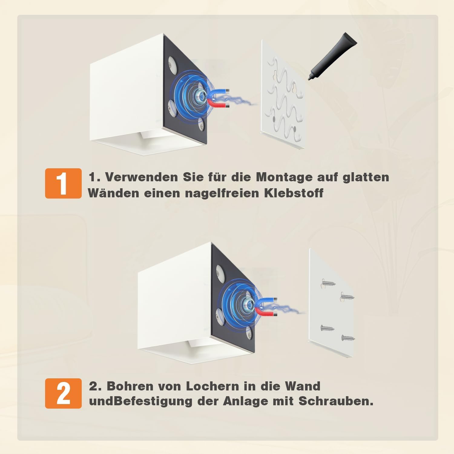 2 Pezzi Lampada da Parete con Sensore di Movimento, USB Ricaricabile Lampada da Muro Senza Fili, Batteria 3600mAh, Applique da Parete Interno Magnetica Per Camera da Letto Corridoio Scale, Bianca