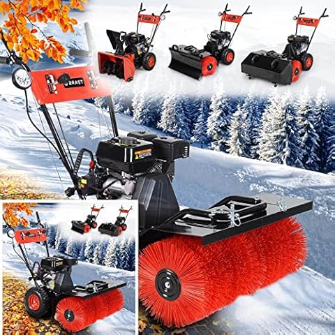BRAST Benzin Kehrmaschine | Schneefräse Schneeschieber | 4,8kW(6,5PS) | viele Modelle | 80-100cm Arbeitsbreite | Elektrostart | Schnellwechsel-System | 4in1 Gerät Cover