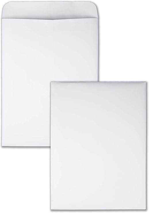Quality Park 9 x 12 Catalog Mailing Envelopes, Redi-Seal Self Seal Envelope Closure, 28 lb White Wove Paper, 100 per Box (QUA43517)