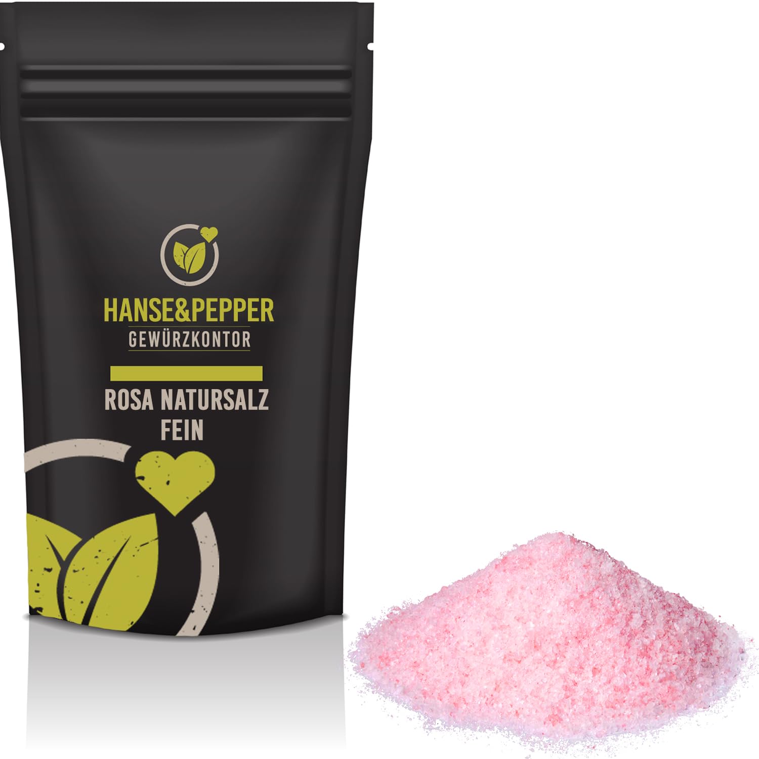 250g Rosa Natursalz aus Pakistan bekannt als Himalaya Salz fein Speisesalz in geprüfter Qualität 0,3-1mm wiederverschließbarer Beutel Ursalz