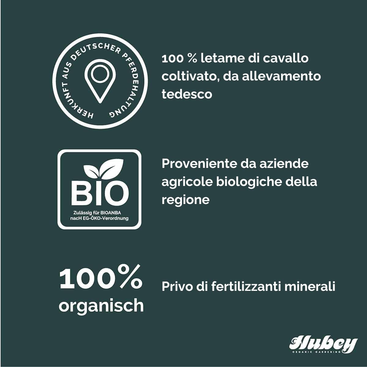 hubey - Fertilizzante Biologico per Cavalli Fertilizzante Biologico per Fiori per Cavalli, Fertilizzante Organico, Fertilizzante Naturale Biologico (6 kg)