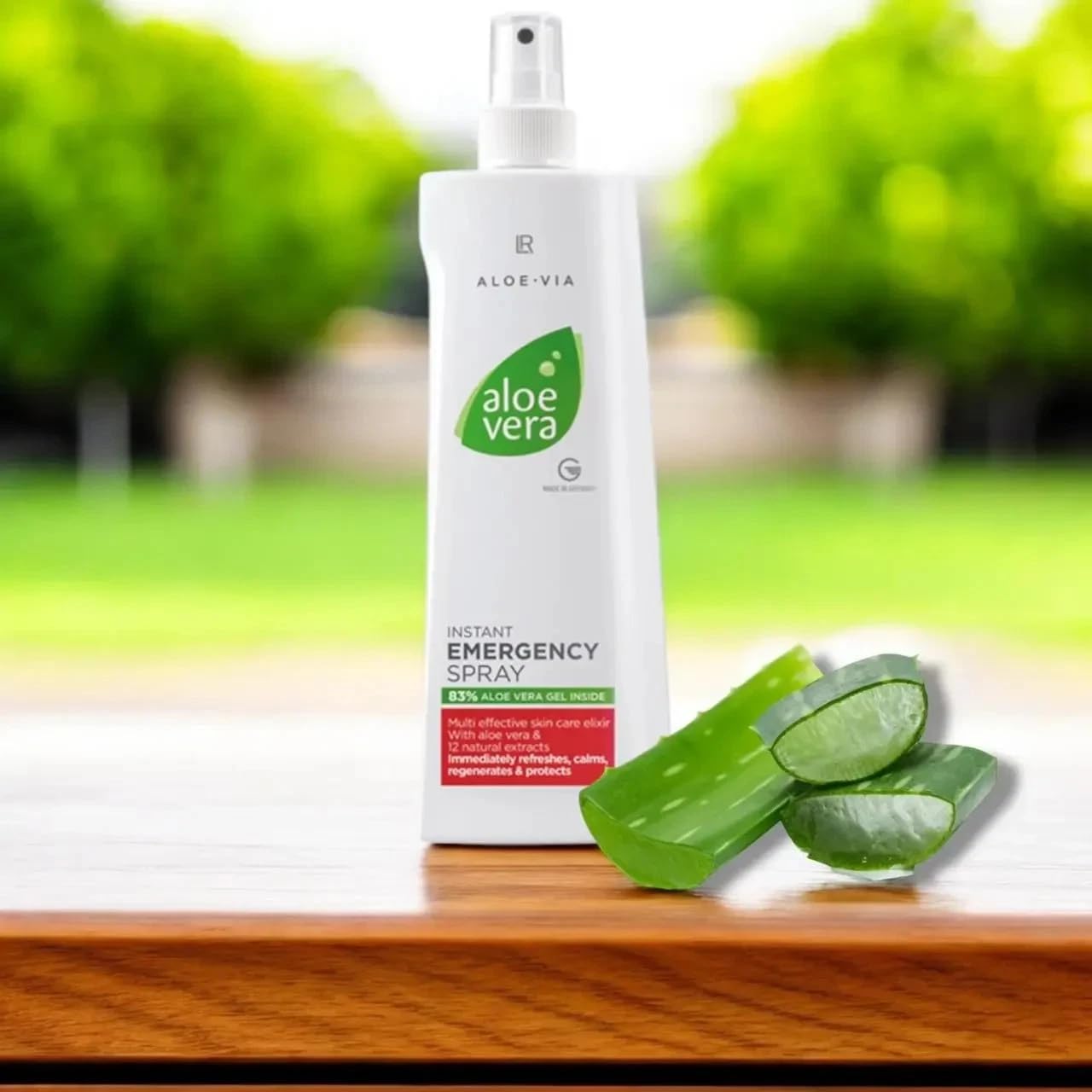 Amazon.com : LR Health&Beauty Aloe-Via Aloe Vera Instant Emergency Body  Lightweight Spray Women Men 400 ml./13.5 fl.oz. : Health & Household