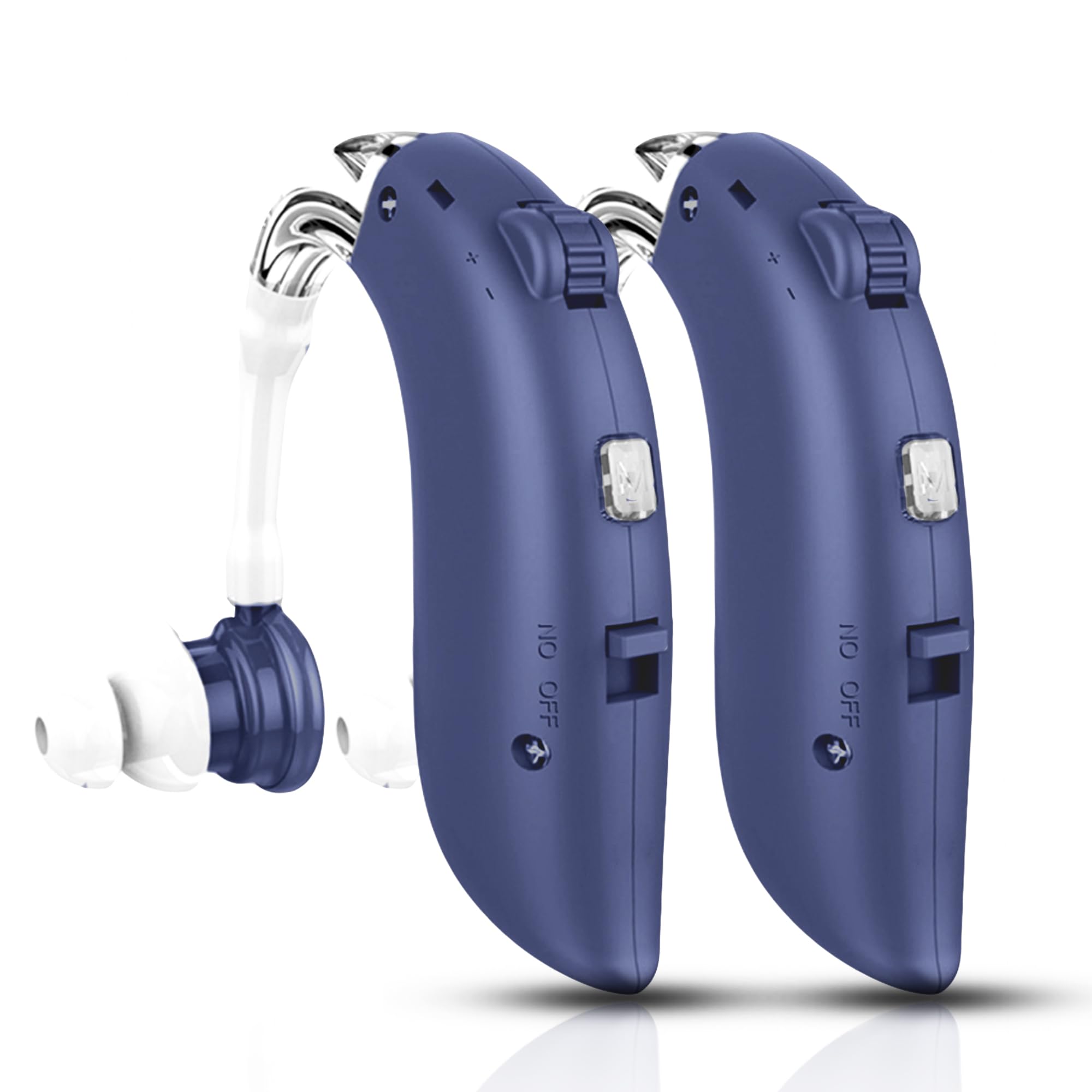 Rechargeable Hearing Aids for Seniors Type-C - Hearing Aids With Noise-Canceling - Each Hearing Aid 360° Rotating Hook Comfortable - hearing aids for severe hearing loss (BLUE)