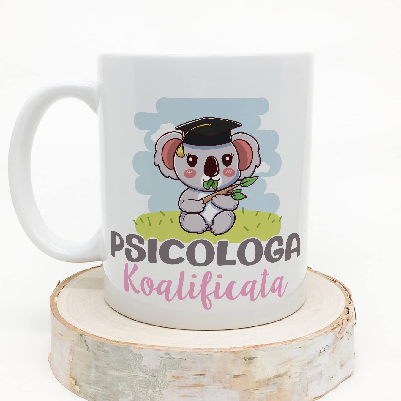 Mugffins Tazza in ceramica per SCRITTORE uomo 11 oz / 350 ml - In italiano - Koalificato/Koalificata - Idea regalo per compleanno, anniversario, natale, laurea