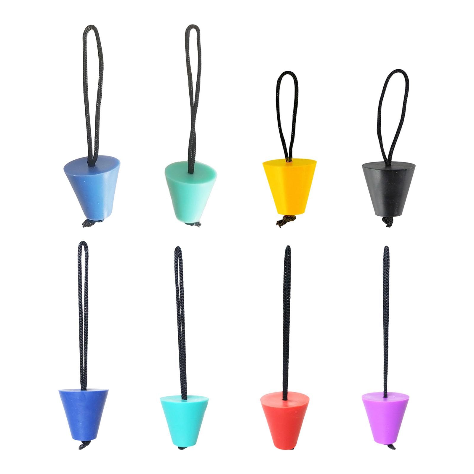 8pcs Kayaks Drain Plugs Silicones Watertight Stoppers Flexible Kayaks Scupper Plugs for Canoes Boats Drainage Port Inflatable Boats Drain