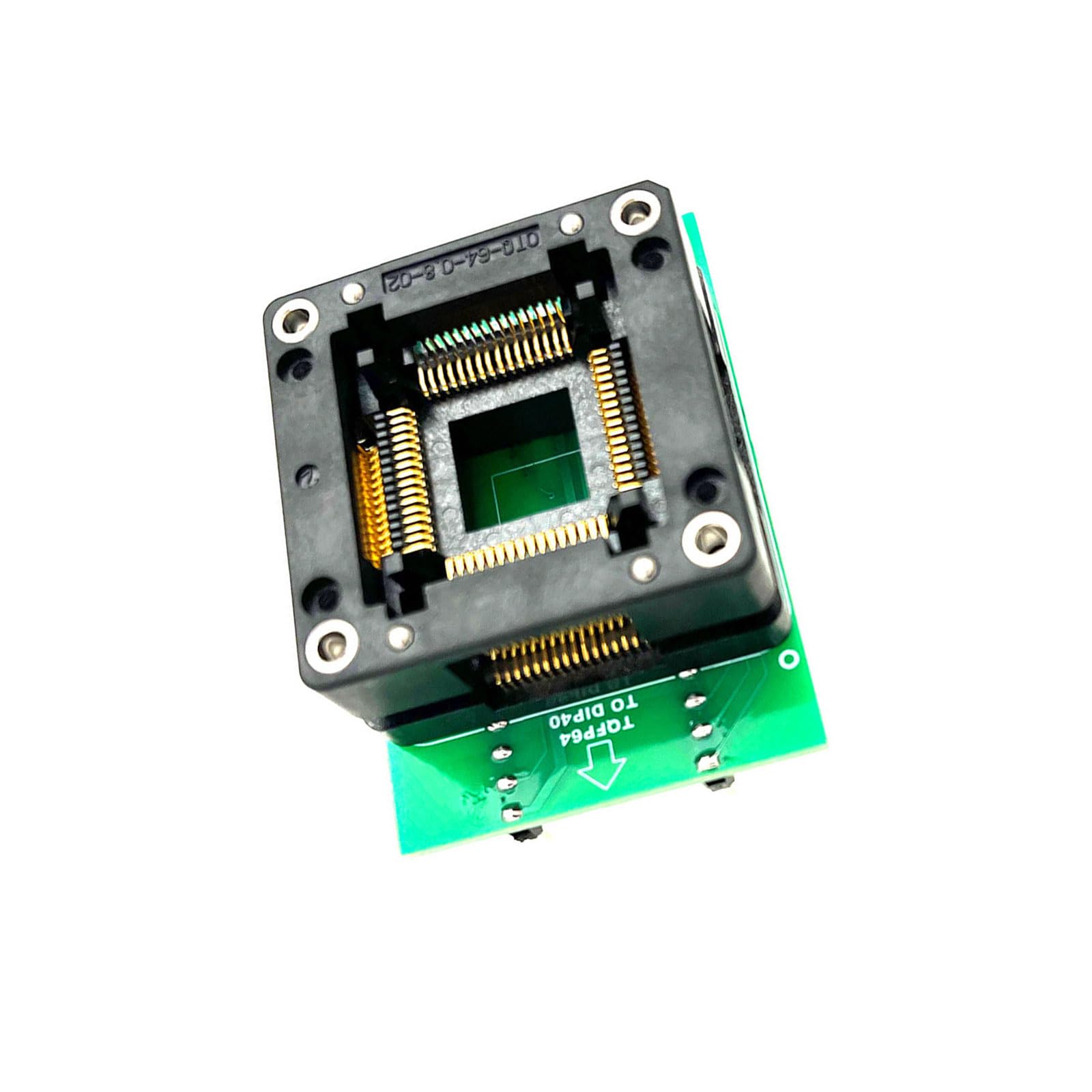 Adaptadores de enchufe TQFP64 para programación precisa en prototipos T76 7