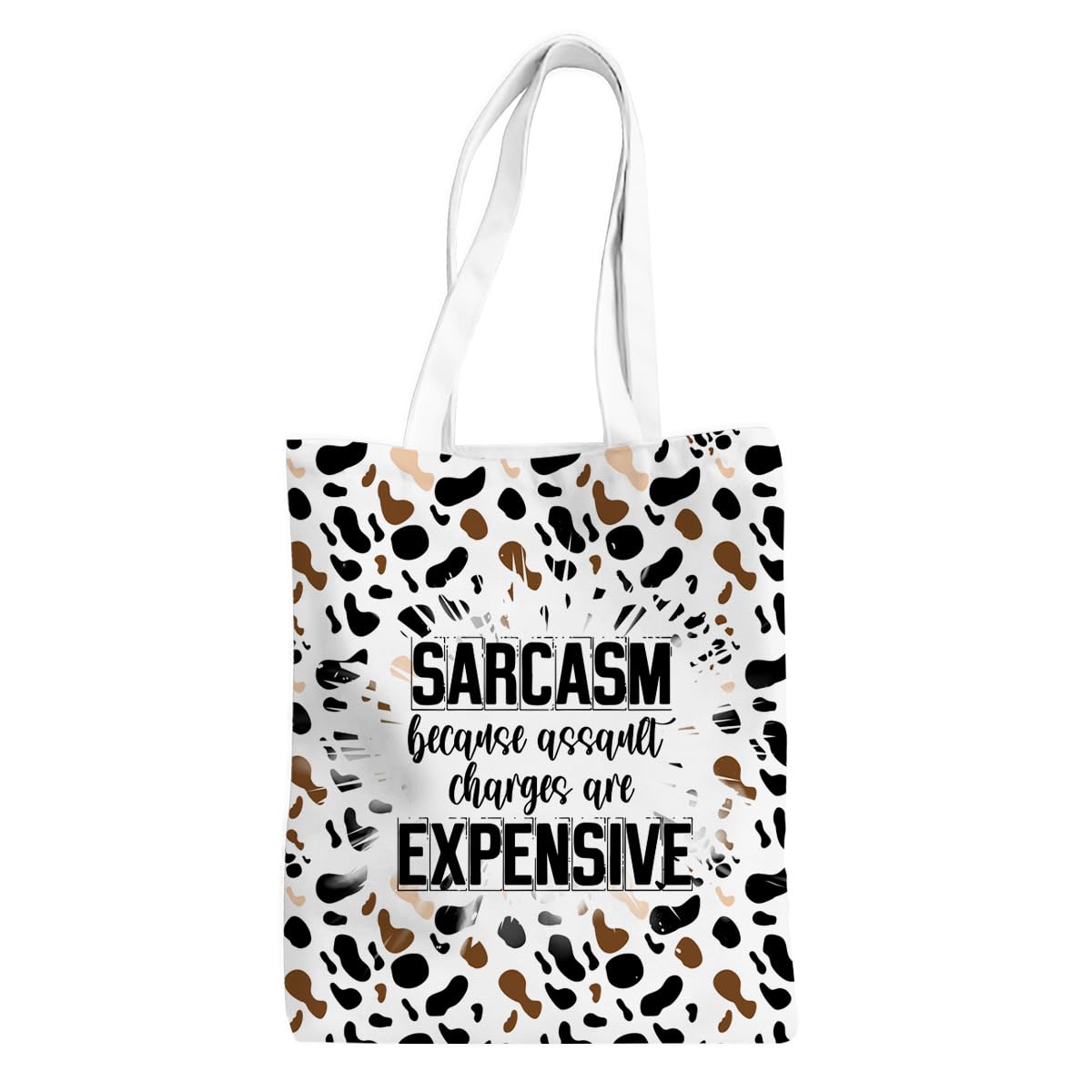 Sarcastic Funny Gifts Tote Bag for Women, Reusable Grocery Bags for Girls Mom Appreciation Christmas Birthday