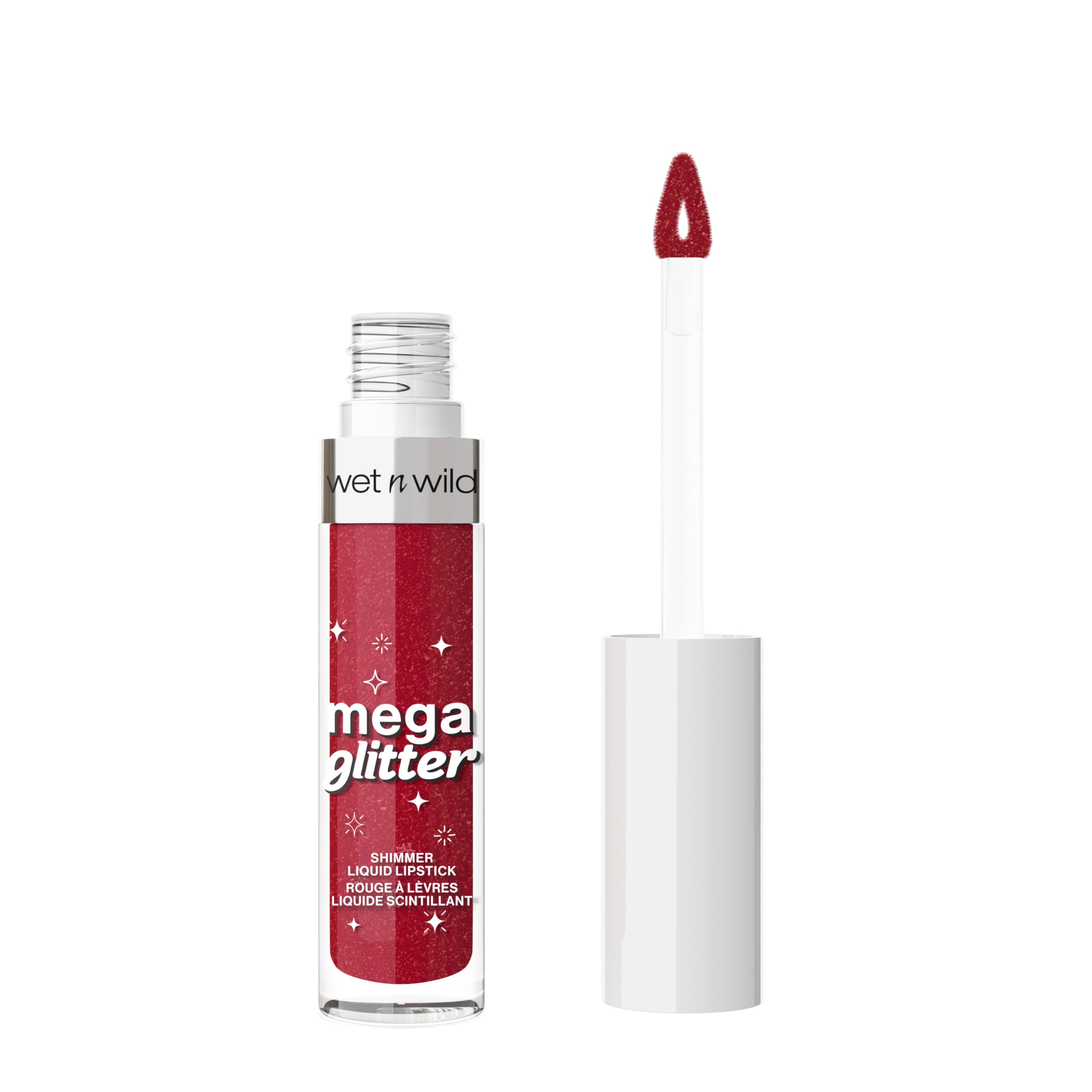 Wet n Wild Mega Glitter Shimmer Liquid Lipstick, Matte-to-Glitter Finish - Image 4