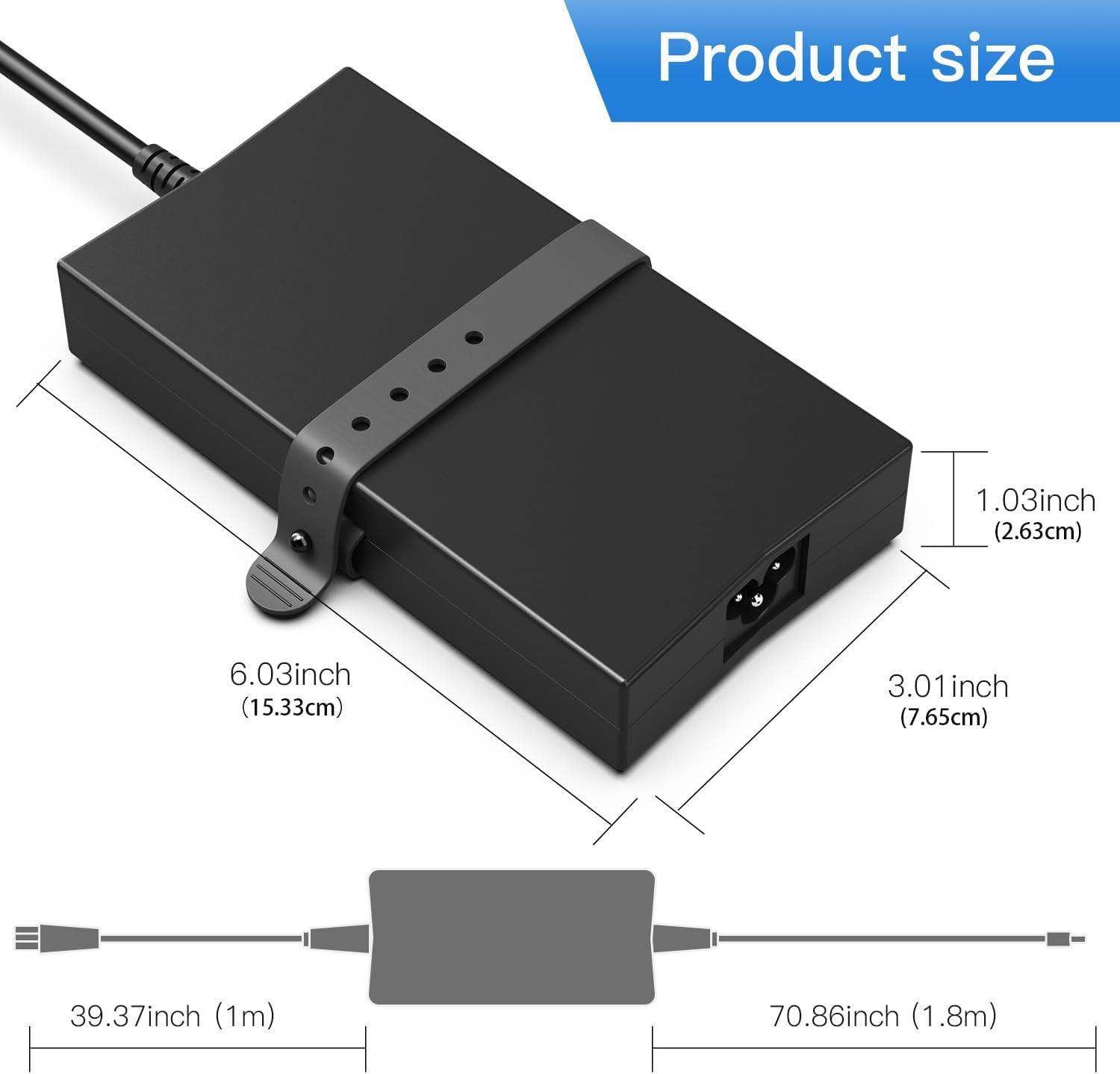 130W AC Charger Fit for Dell XPS 15 L502X L501X 17 L702X 15 7000 7559 Dell G3 G5 PA-4E LA130PM121 DA130PE1-00 JU012 CM161 Laptop Power Supply Adapter Cord