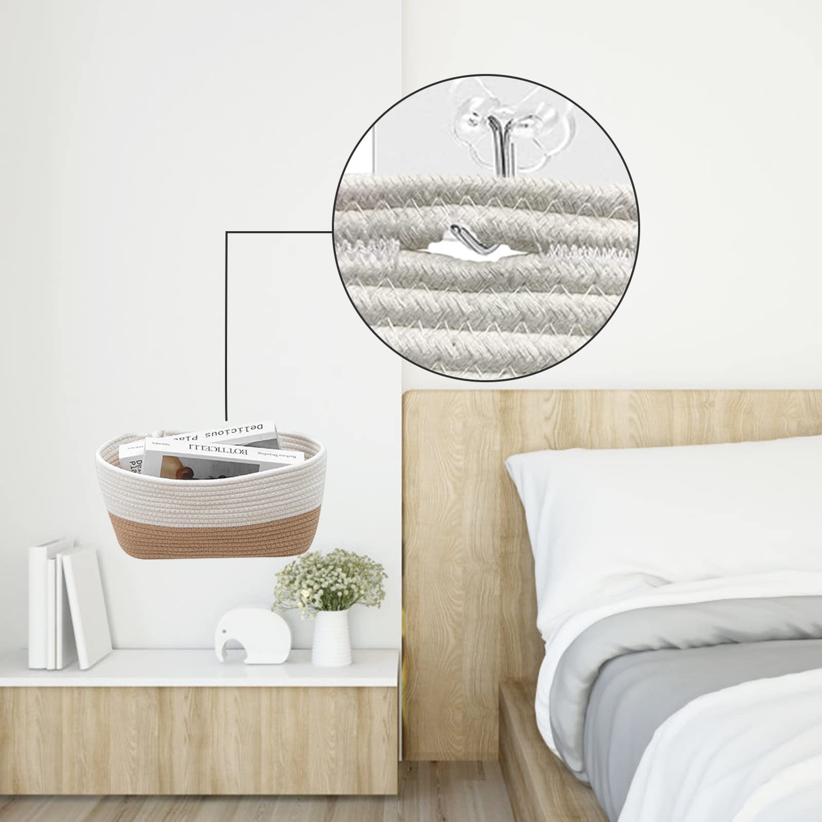 Portatutto Da Appendere 3X(MACRAME APPESO A Parete Tessuto Bohemien In Corda Di Cotone Intrecciata 2271 EUR 128,39 Organizer Da Parete