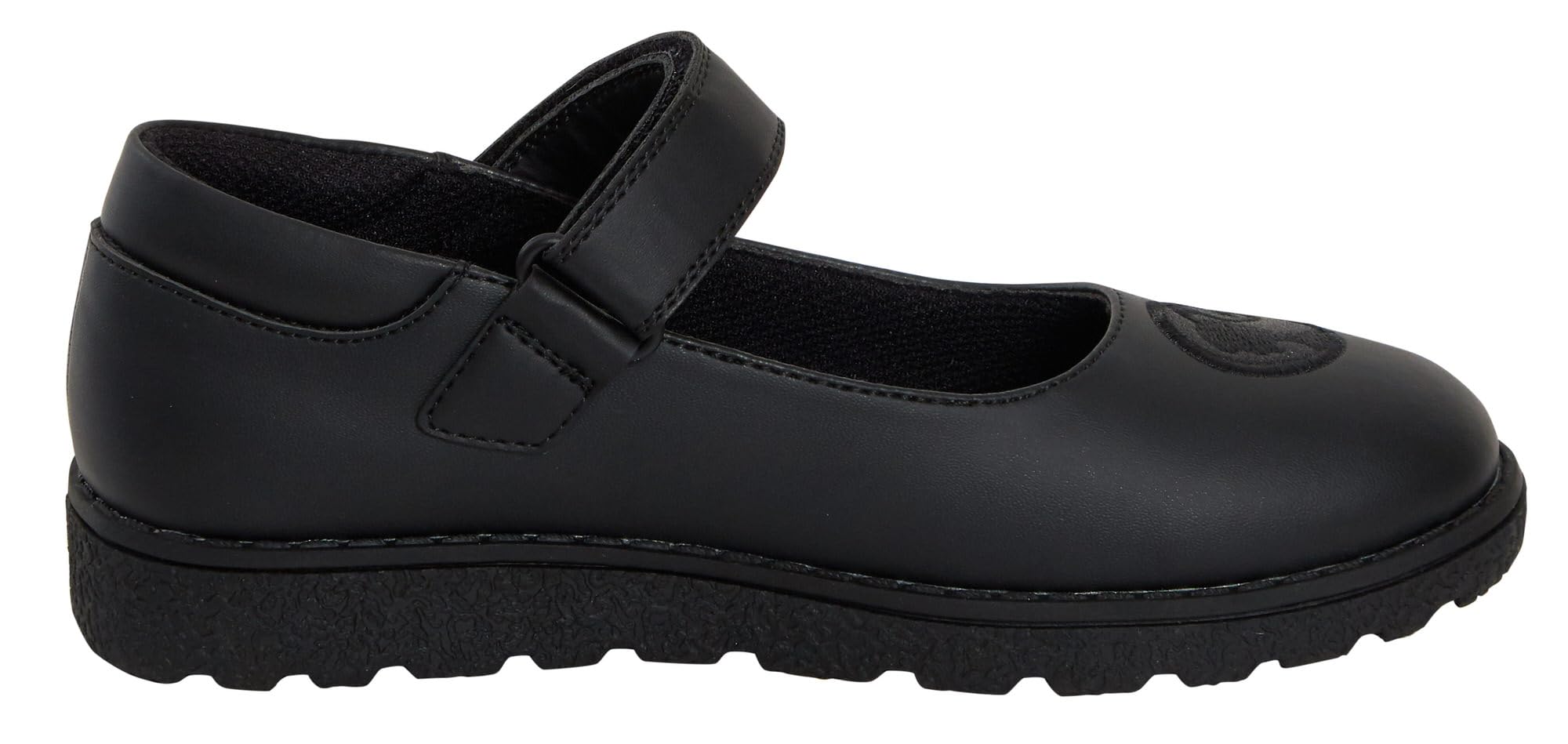 Barbie Scuola Scarpe Bambine Nero Opaco Chiusura Facile Suola Resistente Mocassini per Scuola