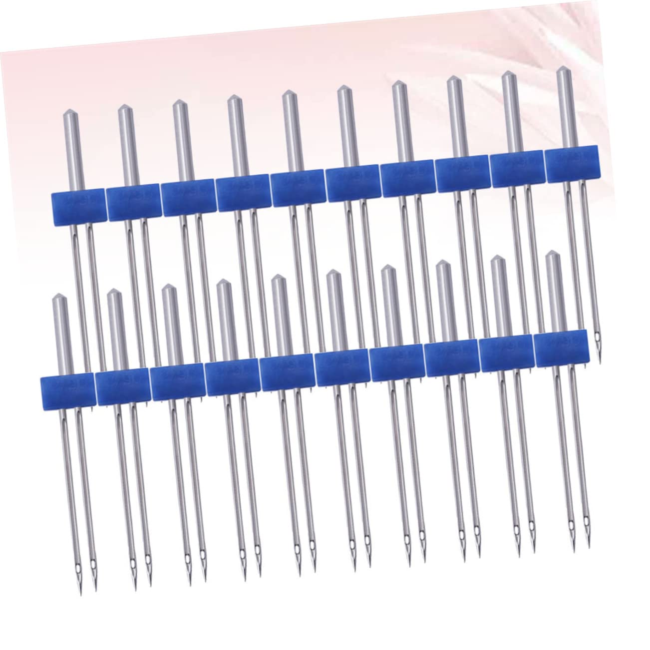 Zwillingsnadel für Nähmaschine 3mm Metall Blau 100 Stück C01-005-00171