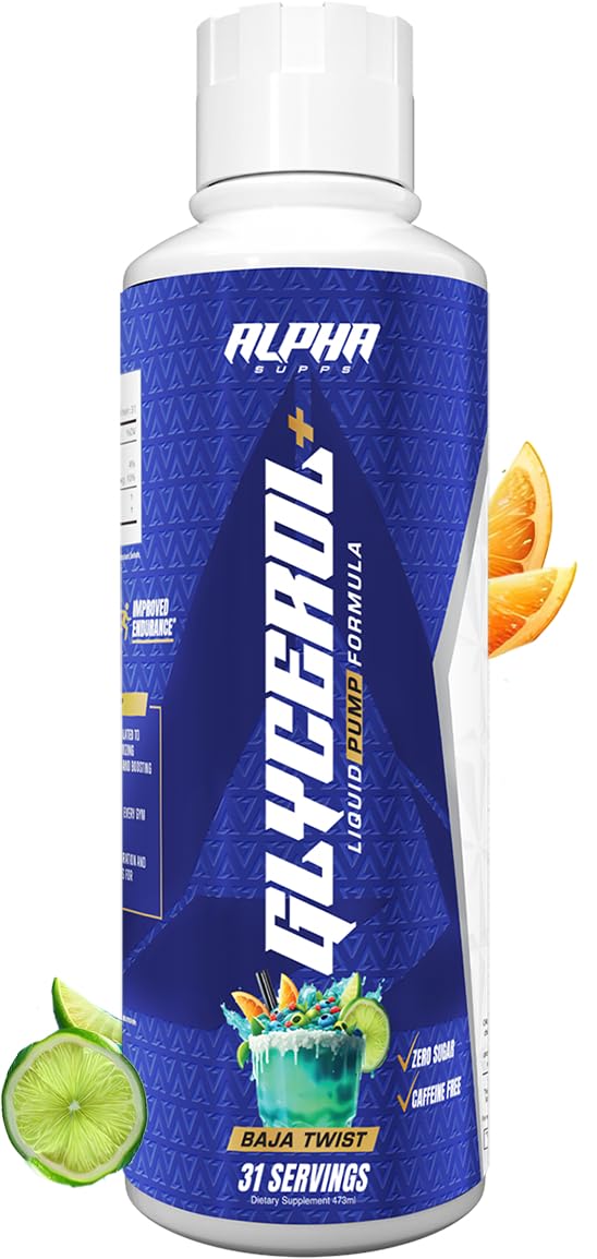 Alpha Supps Glycerol+ Liquid Pump Formula - Stim-Free Liquid Glycerol and Citrulline High-Performance Supplement for Enhanced Muscle Pumps, Hydration, & Endurance (31 Servings, Watermelon Candy) — Amazon image 8