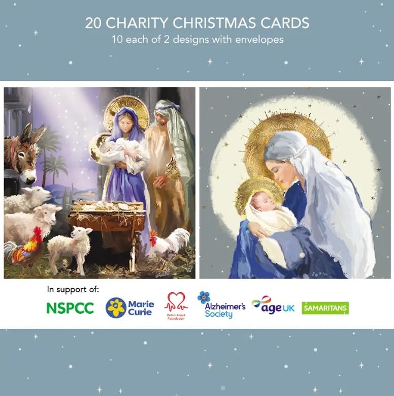 GBCC Charity Christmas Cards Pack of 20, Religious Nativity Scenes - Image 4