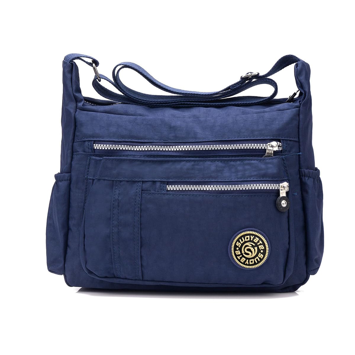 NICOLE&DORIS Moda Donne Messenger Bag Borsa a Tracolla Crossbody Impermeabile Nylon Blu Scuro