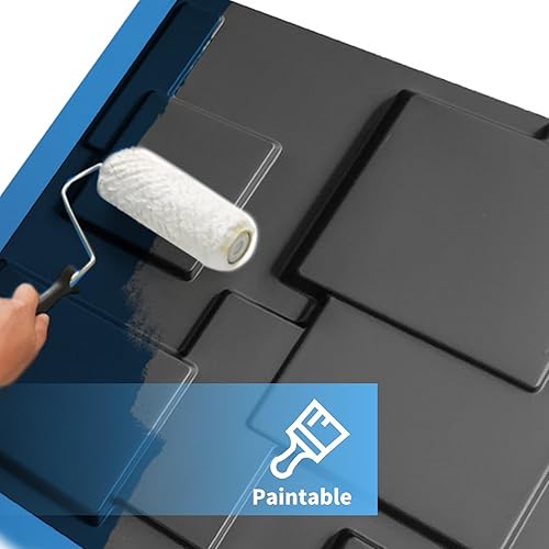 Miniatura 4 de Art3d Panel de pared decorativo 3D, 32 pies cuadrados de PVC, decoración de pared interior para sala de estar, dormitorio, vestíbulo, oficina,