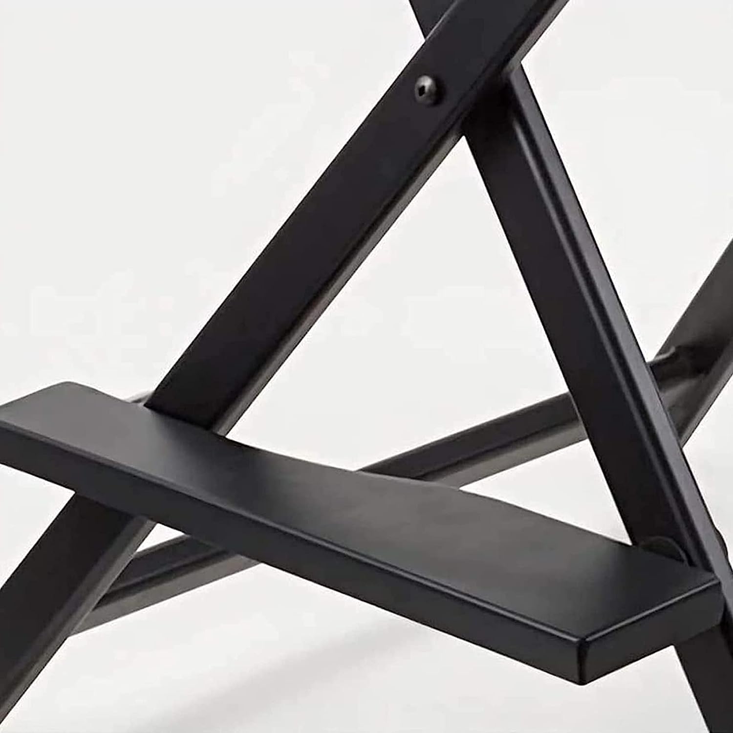 Professioneller faltbarer Direktorssitz - hoher Make-up-Artist-Sitz aus Aluminium für Kunden, tragbarer Regiestuhl, Camping-Chaise (Schwarz)