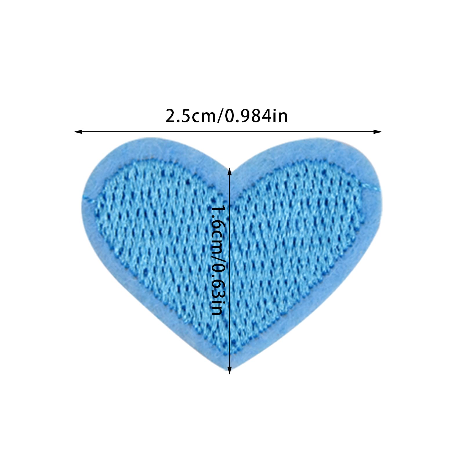 62 Toppe A Cuore Per Ricamo - Termoadesive O Da Cucire, Per Riparare Vestiti, Zaini E Decorare - Foto 10