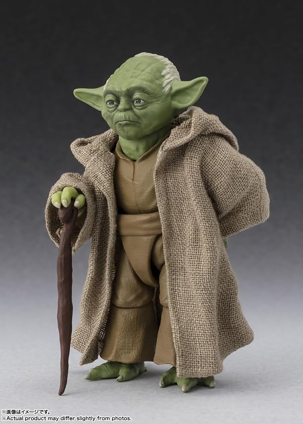 BANDAI Spirits S.H. Figuarts Star Wars Episode 3: Revenge of The Sith, Yoda Classic Ver., Approx. 2.8 inches (70 mm), PVC, ABS & Fabric, Pre-Painted Action Figure by TAMASHII NATIONS - Used condition - Image 3