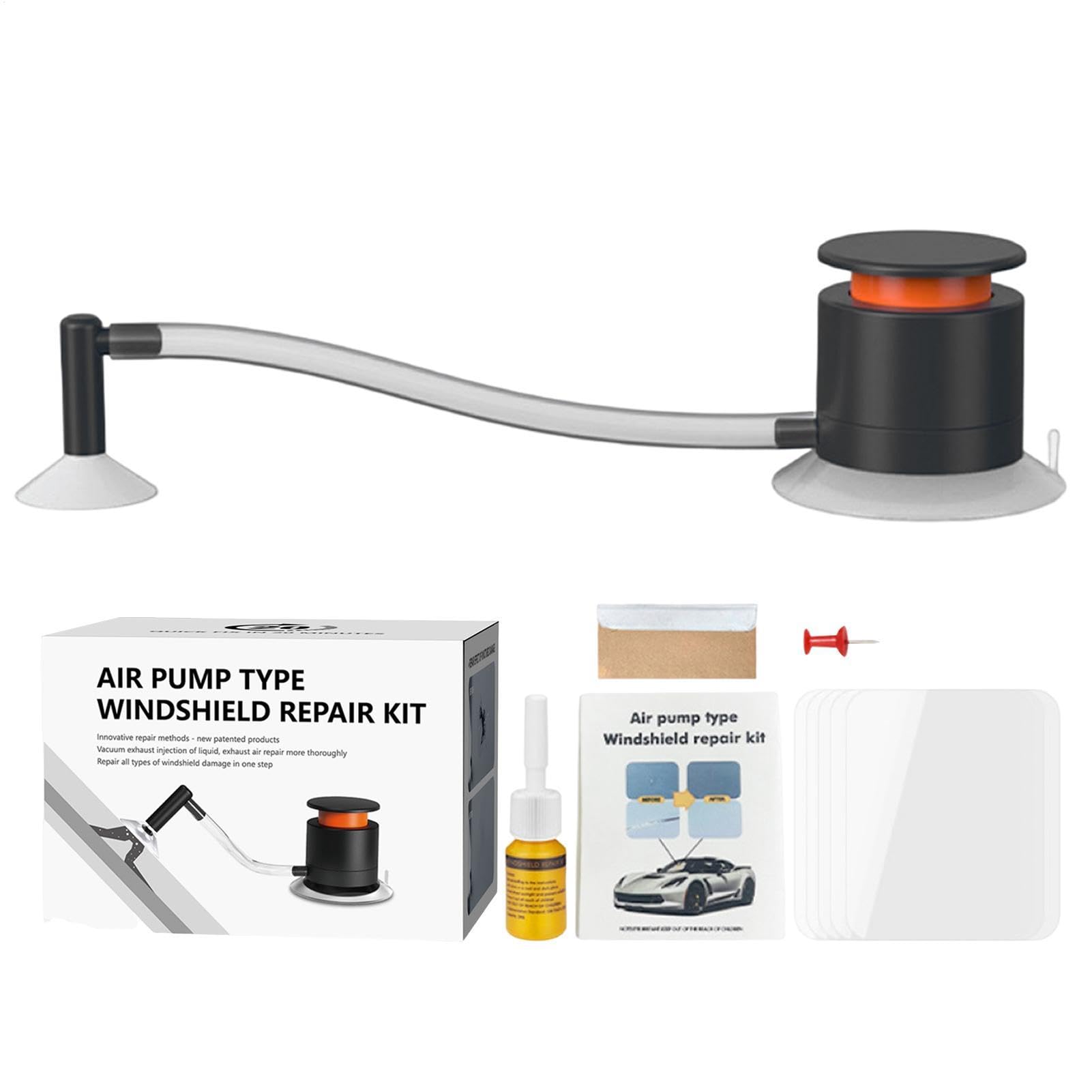 Resina per Parabrezza Auto - Fluido per Riparazione Vetri Auto, Sigillante per Crepe sul Parabrezza | Fluido per Riparazione Parabrezza Auto, Kit di Riparazione Parabrezza per Auto