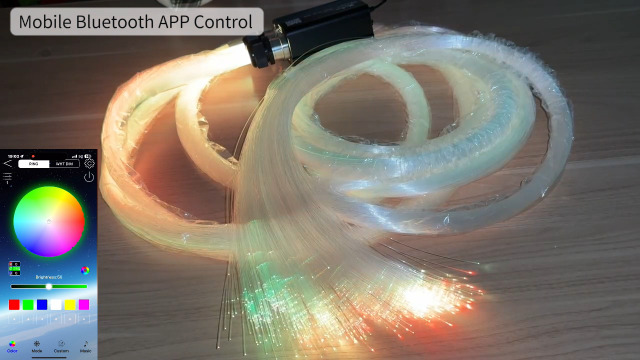 Image of Twinkle Starlight Headliner Light,32W 1000pcs 13.1ft LED Star Ceiling Fiber Optic Light Kit APP /Remote Control for Car /Home /Party