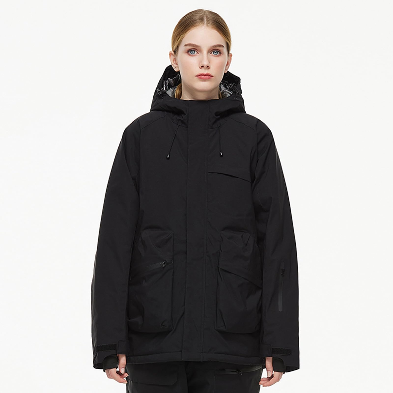 Generico Giacca Snowboard Uomo Antivento Giaccone Calda Giubbotto Uomo Invernale Pesante Giacche Da Lavoro Giacca Sci Termica Cappotto Trekking Tecnica Parka Winter Jacket Men