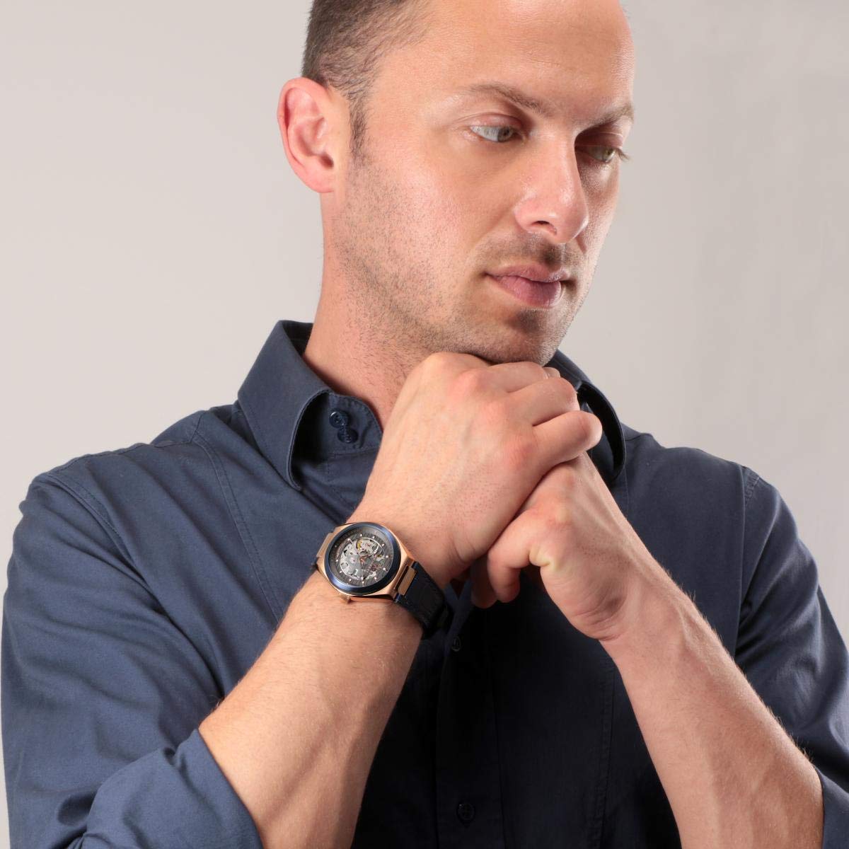 Maserati R8821139002 Triconic Skeleton Automatic Wrist Watch With