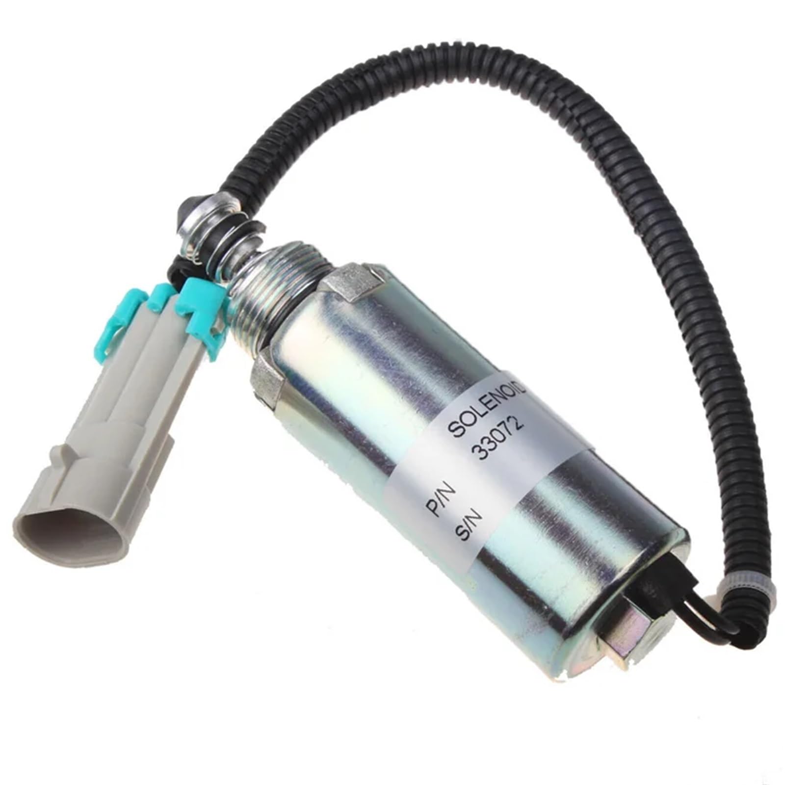 Solenoide de corte de combustible Solenoide de cierre de combustible con válvula magnética 33072-2088, compatible con Chevy 6.5L DS Diesel (1994-2002)