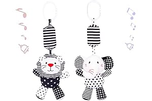 2Pcs Hanging Rattle Toys for Babies, Enhance Their Playtime