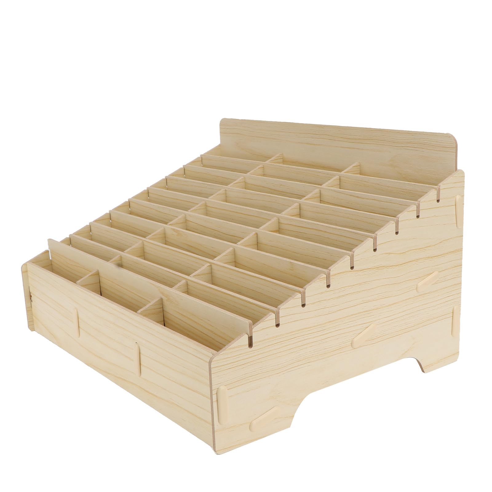 GANAZONO Scatola Porta Contenitore Resistente 1pezzi in Legno per Immagazzinamento e Gestione Telefono con Scomparti Organizer Multiuso per Aula e Ufficio