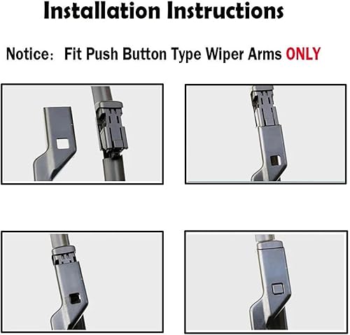 Miniatura 8 de Limpiaparabrisas delantero para Chevrolet Cruze MK 2 2016-2023 28 + 24 pulgadas