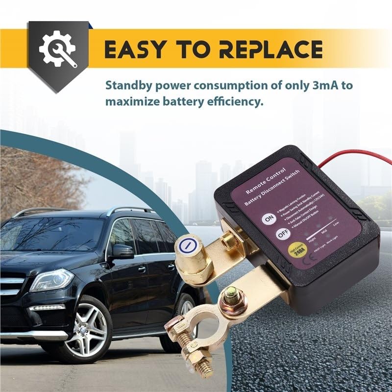 A99F-24V/12V 240A Battery Disconnect Switch Power Off Switch for Car Battery Power-Off Switch