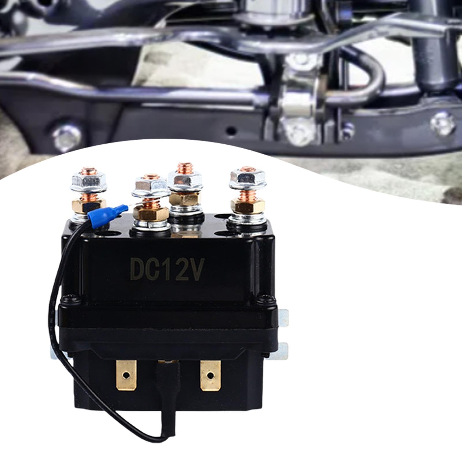 12 V, 250 A, set di relè magnetico per argano, per controllo multiuso, per auto