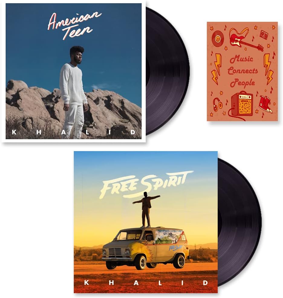 Khalid 'American Teen' And 'Free Spirit' Complete Studio Album Collection + Including Bonus Art Card