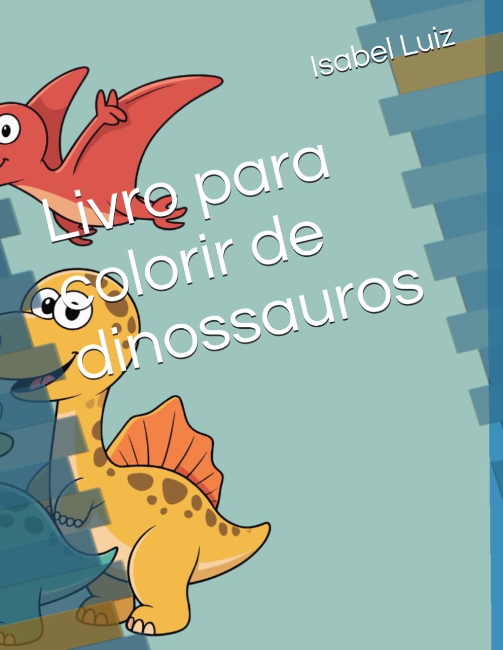Livro para colorir de dinossauros