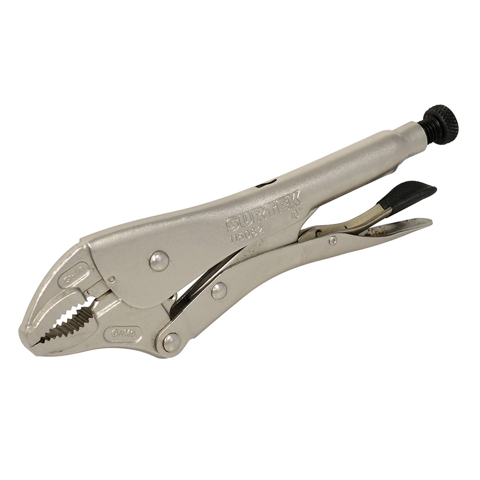Surtek 115082 Pinza de Presión Quijada Curva, 10"